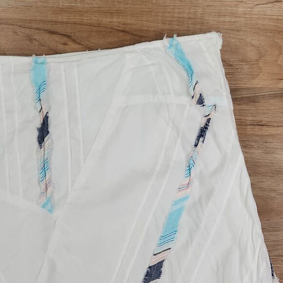 🔺️Roxy White Asymmetric Gauzy Fully Lined Skirt Small - Picture 3 of 10
